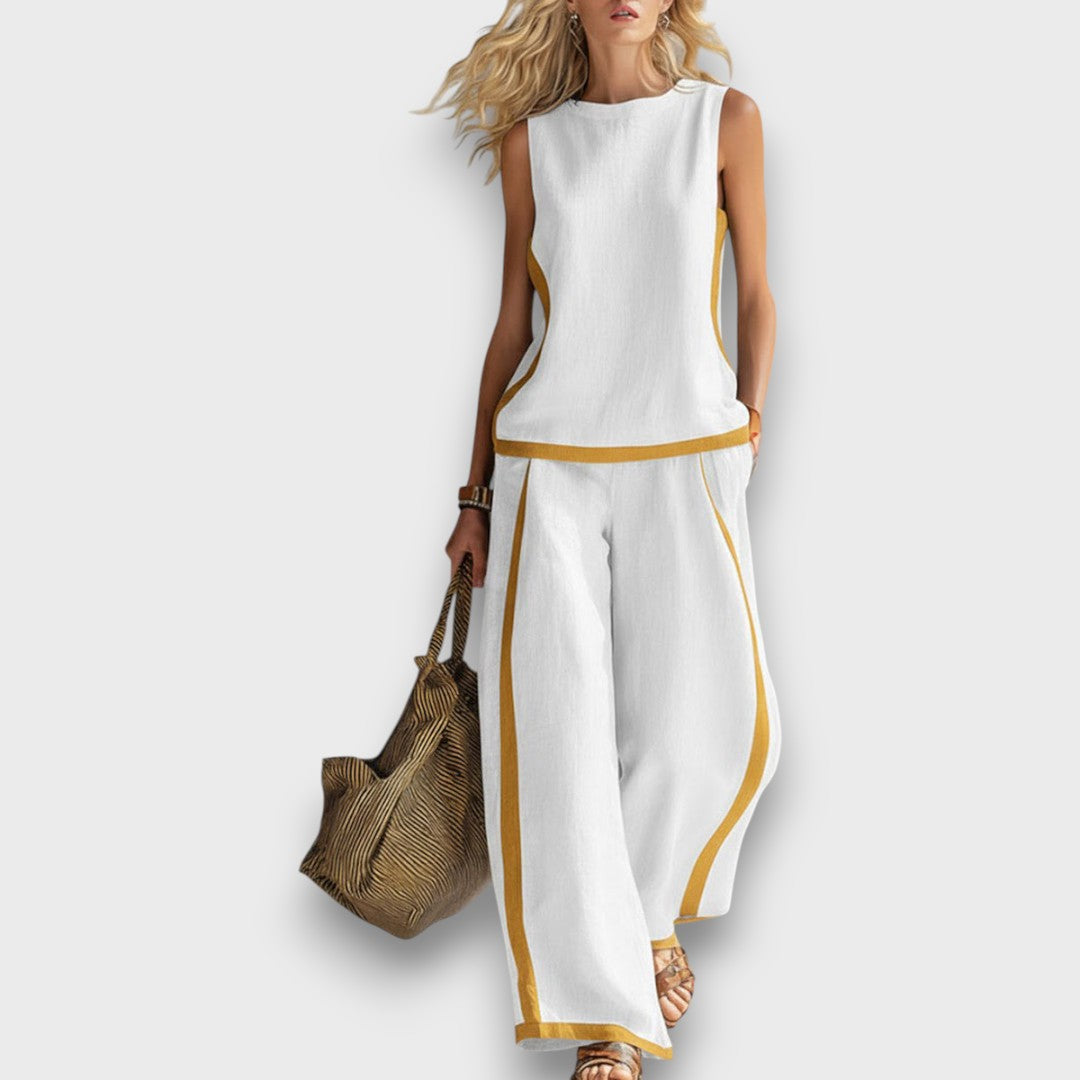 IRENE | CONJUNTO DE LINO DE DOS PIEZAS