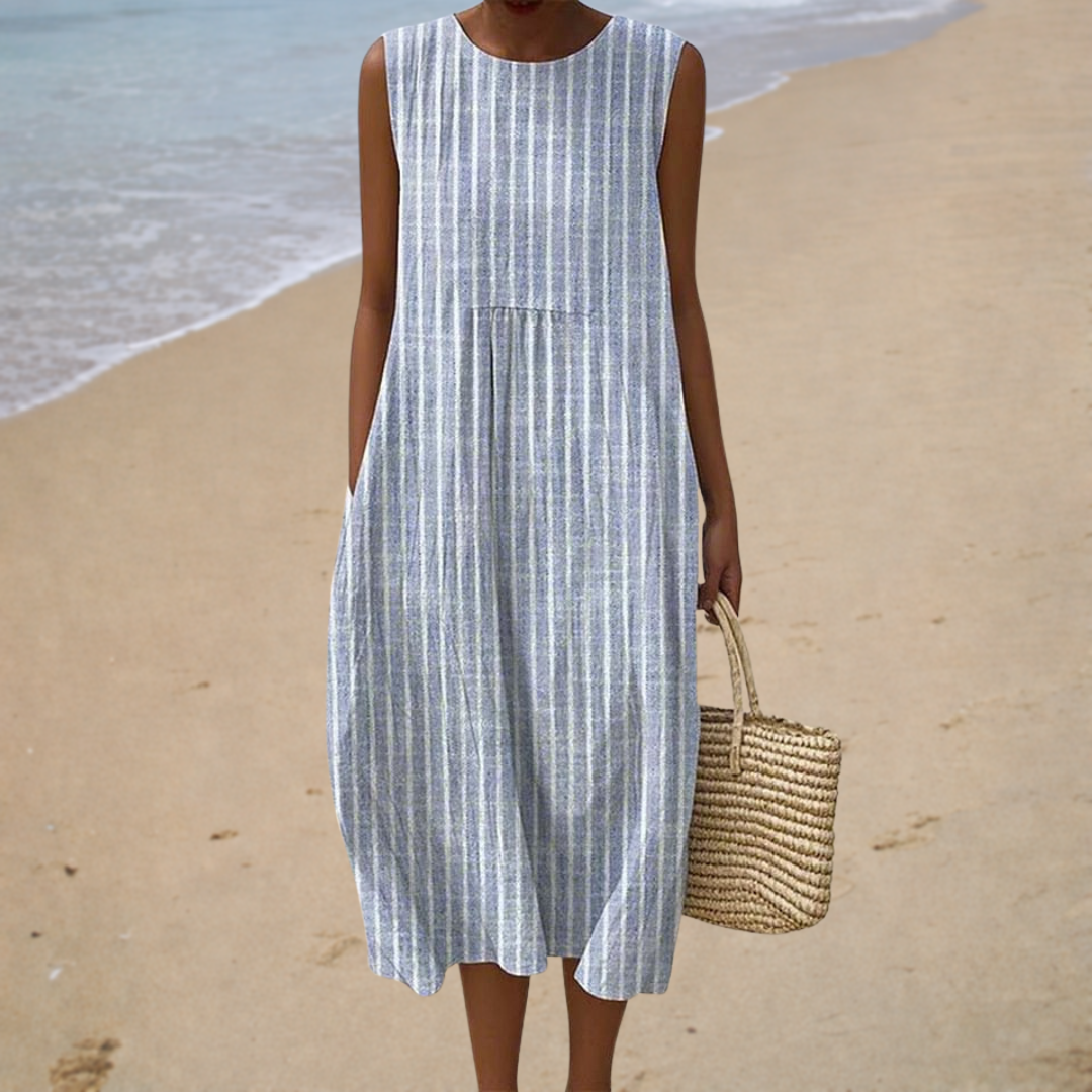 Ana | Vestido de playa a rayas