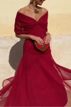 Helena - Elegante vestido largo de fiesta con escote en V
