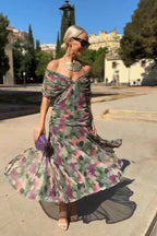 Helena - Elegante vestido largo de fiesta con escote en V