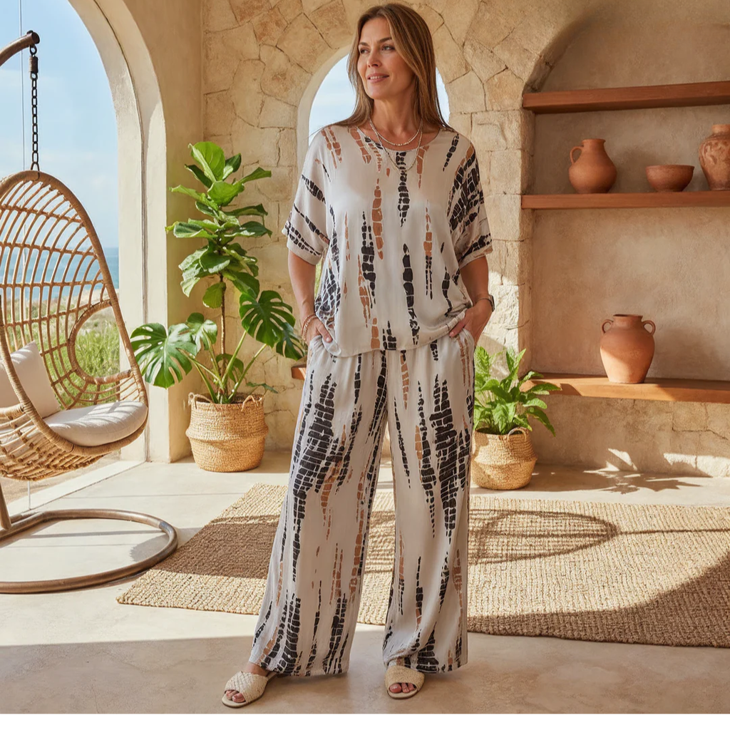 MARIA – Conjunto estampado de dos piezas