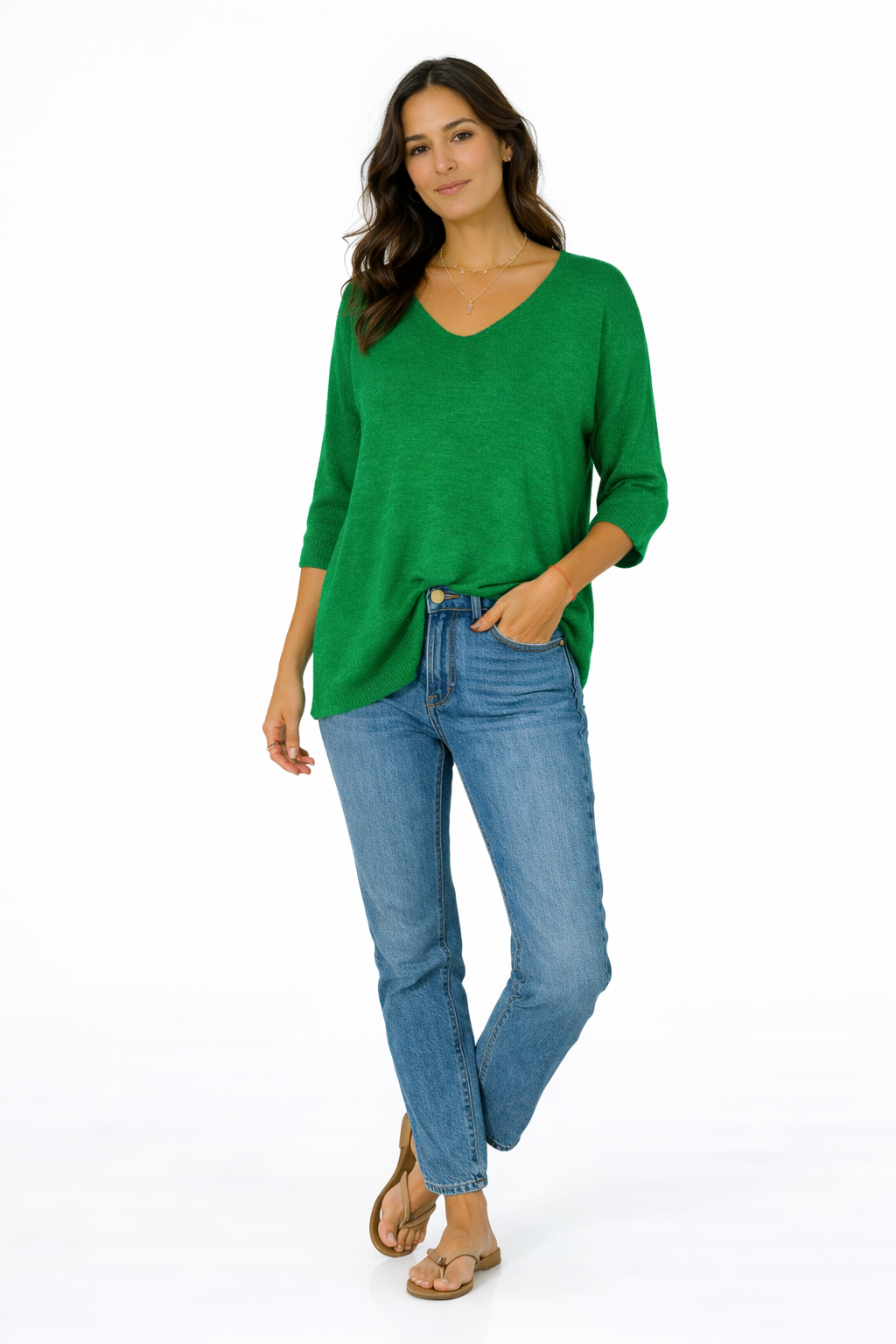 Jimena-Top clásico con escote en V