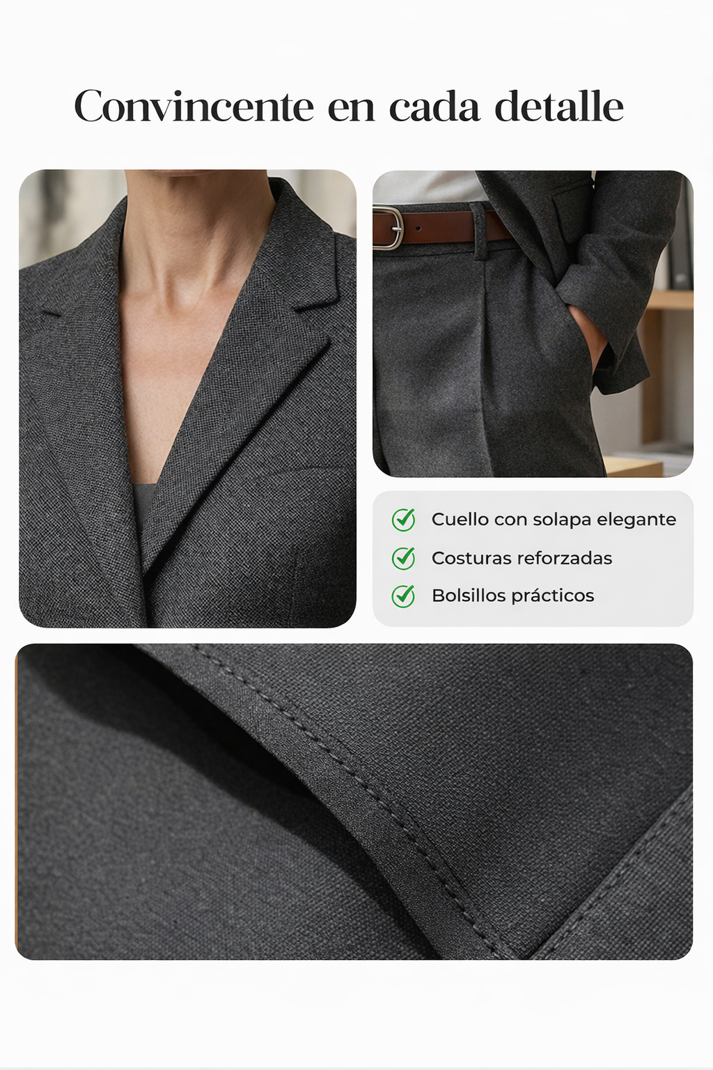 Sonia - Traje de pantalón informal para mujer