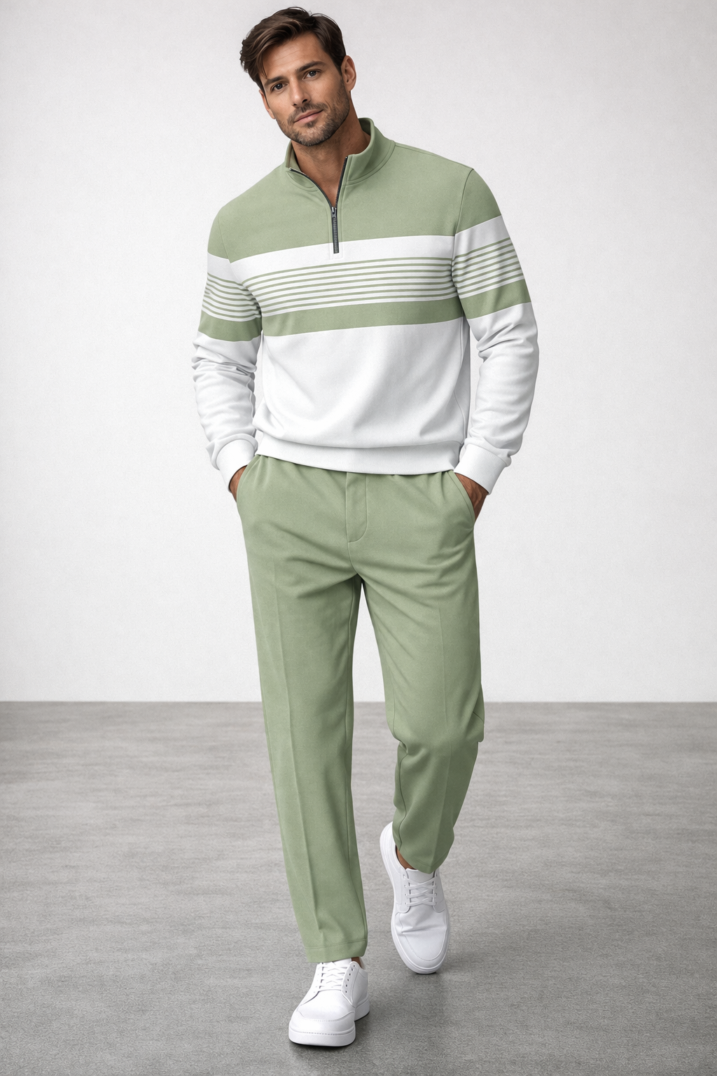 Juan - Conjunto para hombre: jersey y pantalón con estampado