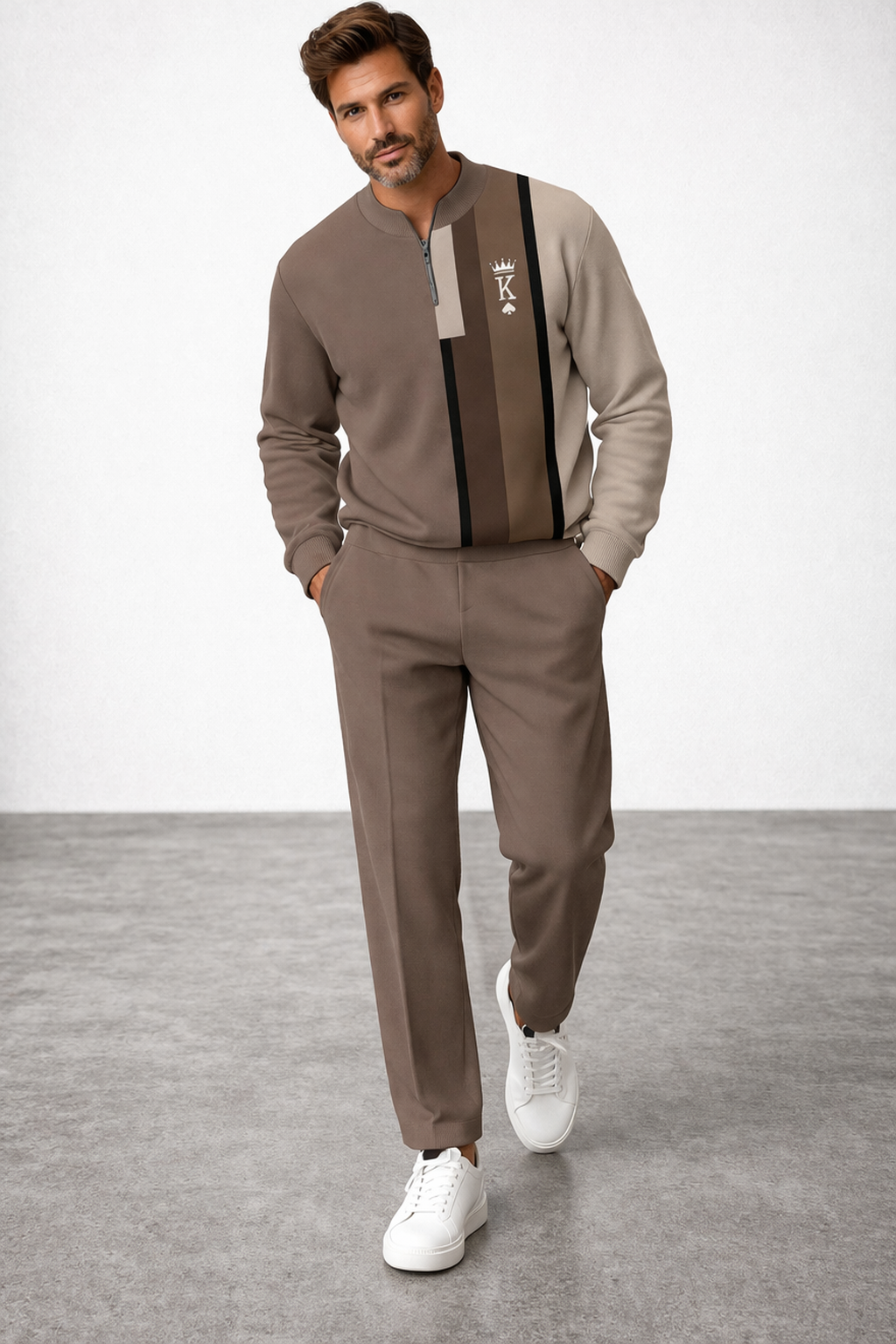 Juan - Conjunto para hombre: jersey y pantalón con estampado