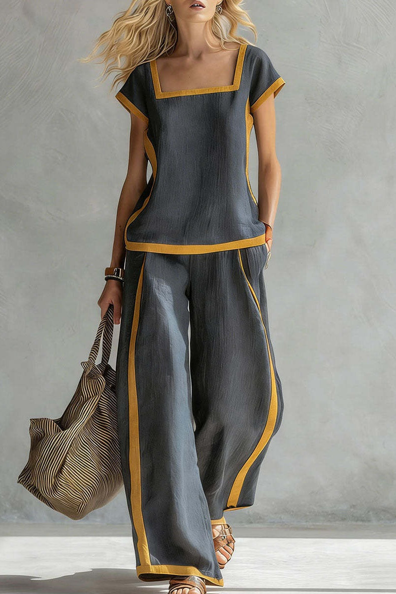 SONIA | CONJUNTO DE LINO ELEGANTE DE DOS PIEZAS