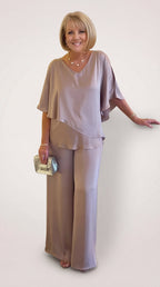 Martha | Conjunto de dos piezas con pantalón de pierna ancha