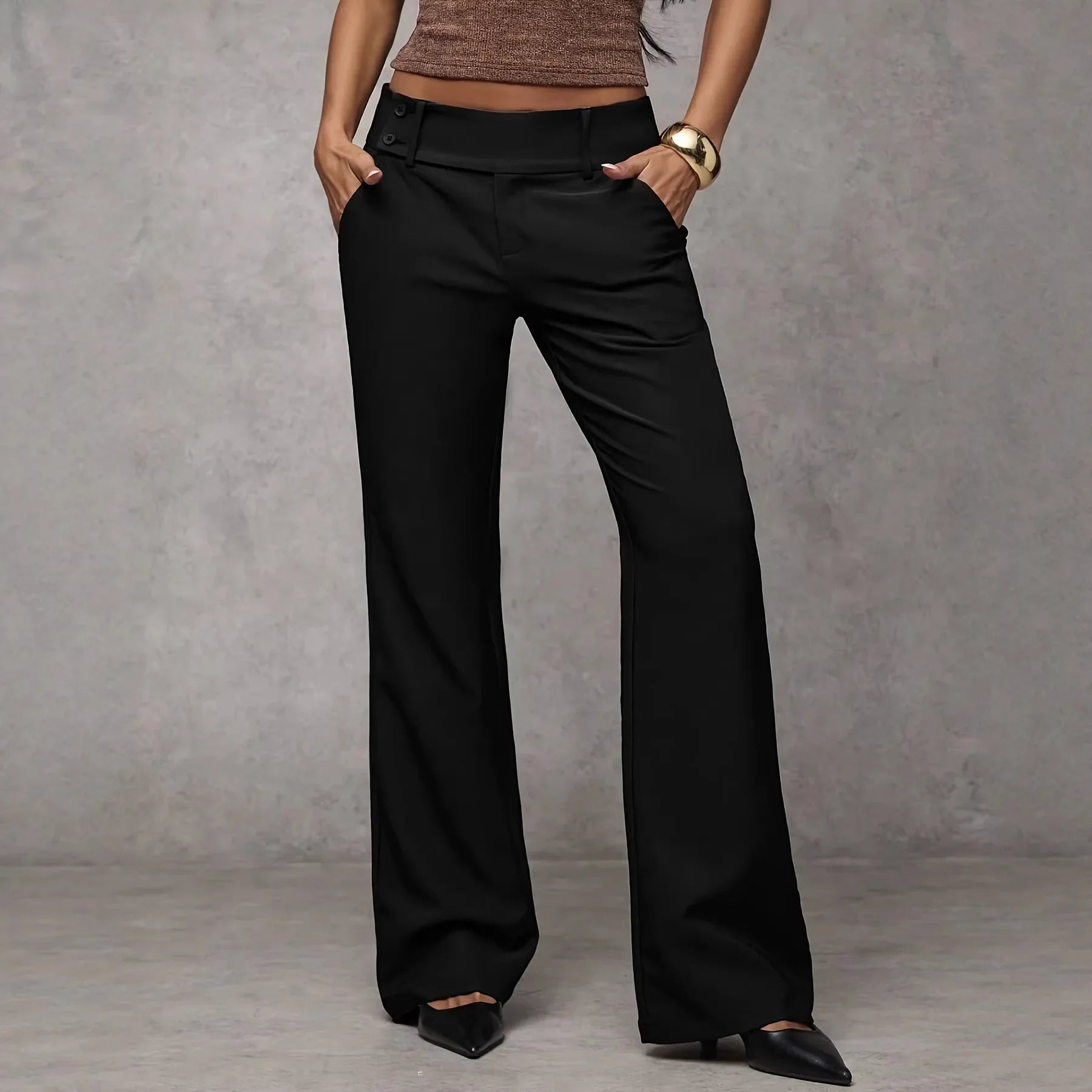 Pantalones Marina™ de confección de primera calidad con un elegante corte recto