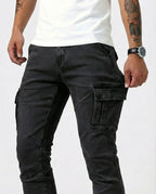 Pantalón Cargo Marino Elástico