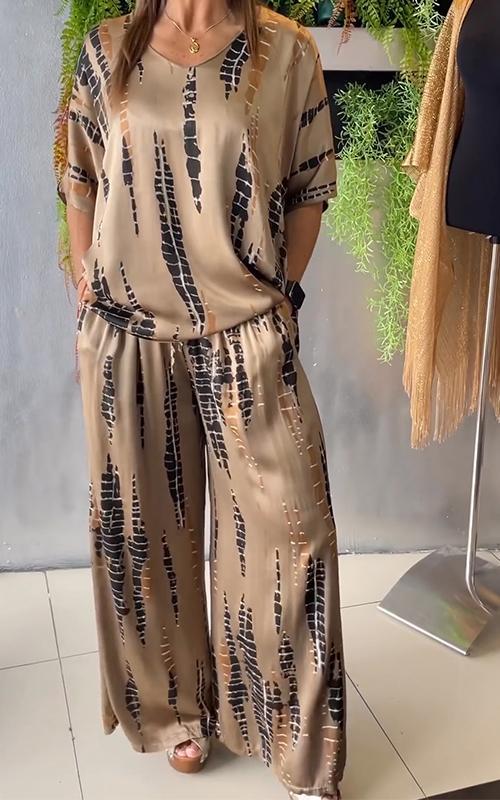 MARIA – Conjunto estampado de dos piezas