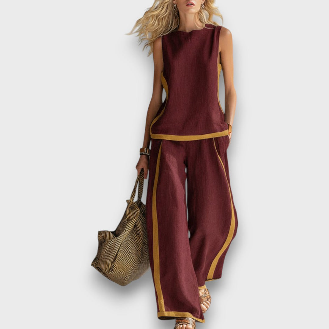 IRENE | CONJUNTO DE LINO DE DOS PIEZAS