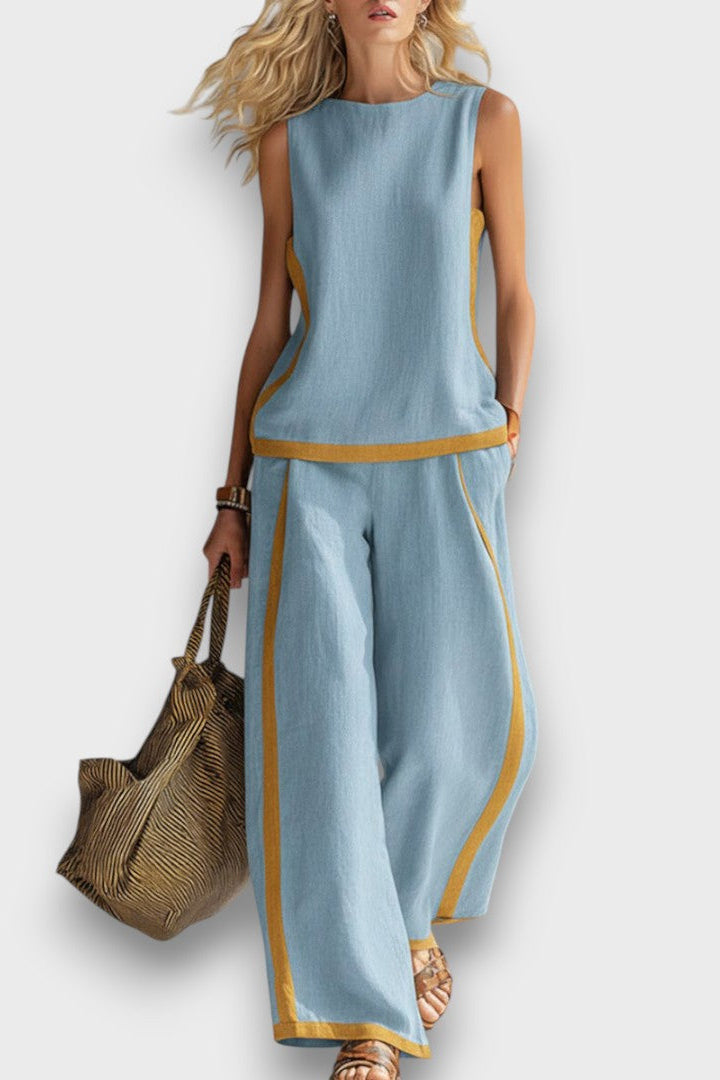 IRENE | CONJUNTO DE LINO DE DOS PIEZAS