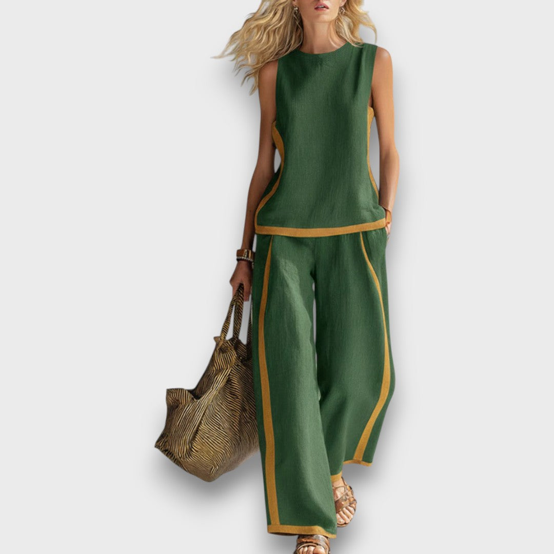 IRENE | CONJUNTO DE LINO DE DOS PIEZAS