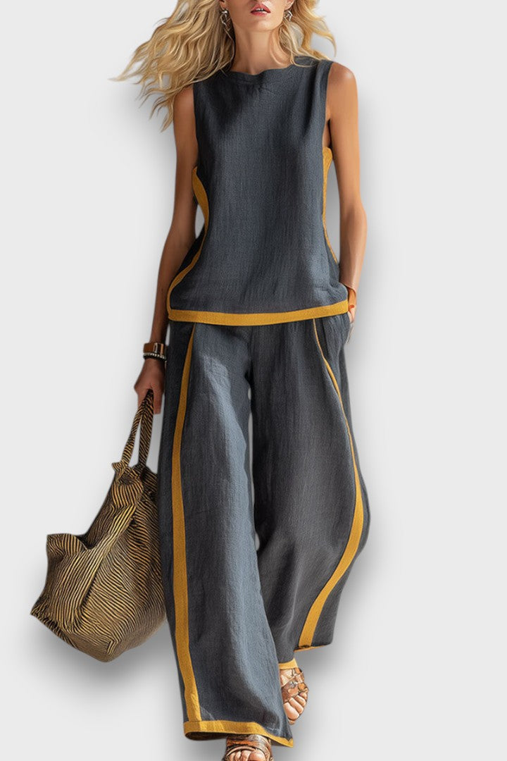 IRENE | CONJUNTO DE LINO DE DOS PIEZAS