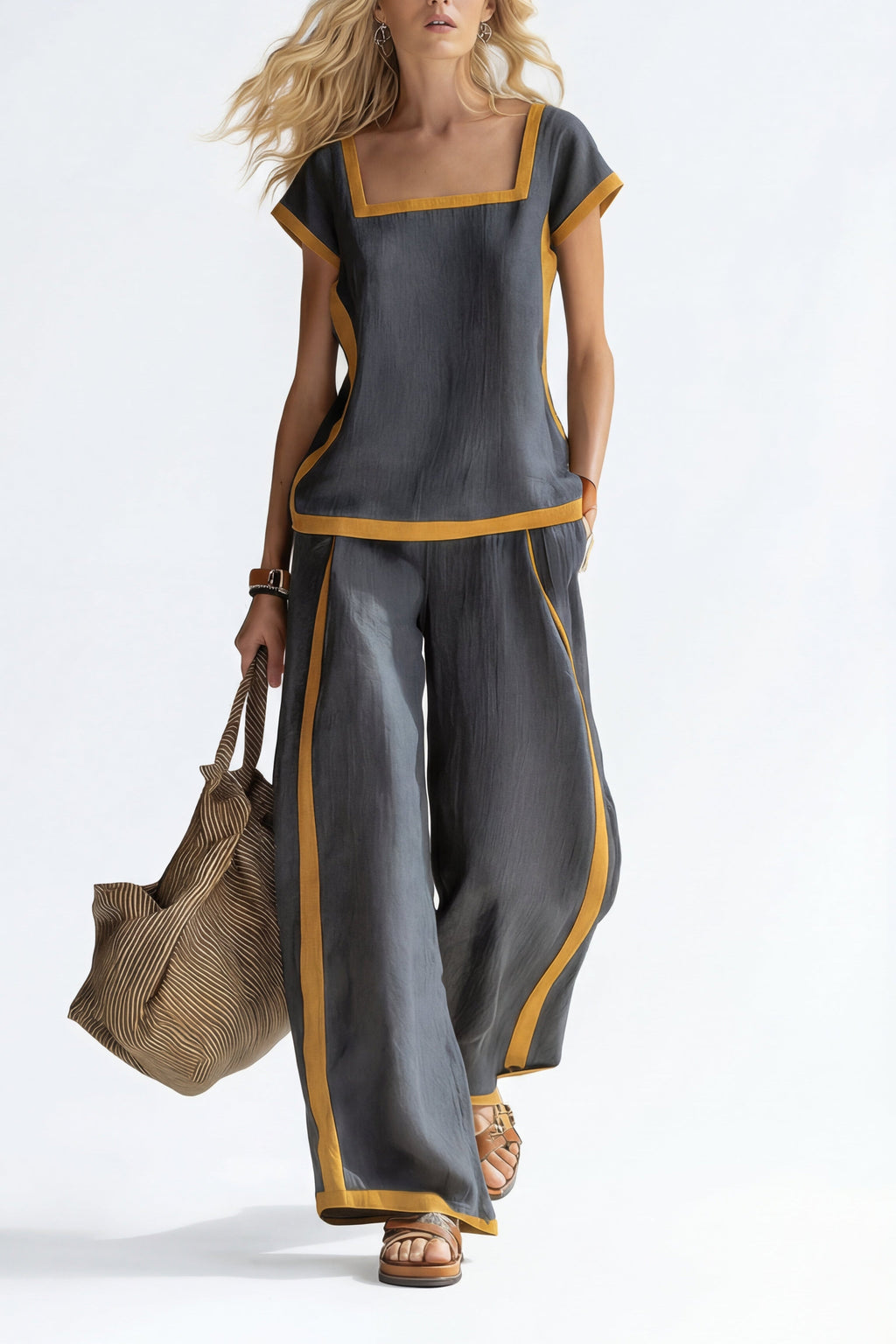 SONIA | CONJUNTO DE LINO ELEGANTE DE DOS PIEZAS