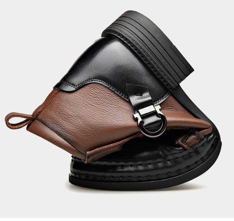 Botines de cuero auténtico